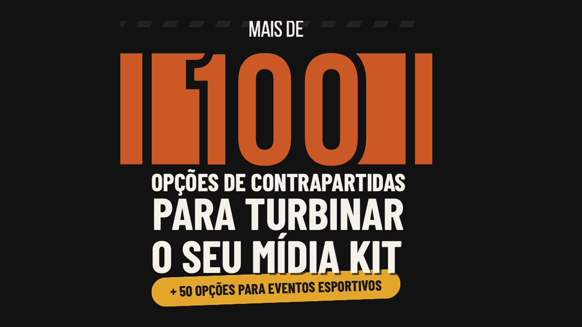 Lista com +100 opções de contrapartidas